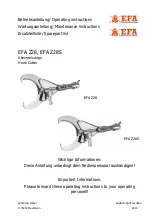 EFA Z28 Operating Instructions, Maintenance Instructions, Spare Part List preview