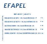 Preview for 1 page of Efapel 40217 Instructions Manual