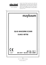 Preview for 1 page of EFBE-SCHOTT Maybaum Operating Instructions Manual