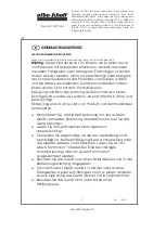 Preview for 3 page of EFBE-SCHOTT Maybaum Operating Instructions Manual