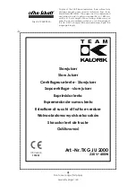 Preview for 1 page of EFBE-SCHOTT TEAM KALORIK TKG JU 2000 Manual