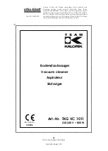 EFBE-SCHOTT TEAM KALORIK TKG VC 1011 Manual предпросмотр