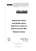 EFBE-SCHOTT ZN 1.1 Operating Instructions Manual предпросмотр