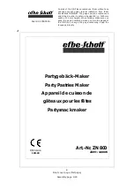 EFBE-SCHOTT ZN 800 Operating Instructions Manual предпросмотр