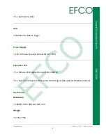 Предварительный просмотр 14 страницы Efco EBC-3330 User Manual