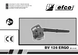 Efco EFCO BV 126 Operators Instruction Book preview