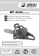 Предварительный просмотр 1 страницы Efco MT 3500 Operator'S Instruction Manual