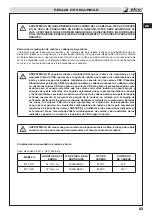 Preview for 83 page of Efco MT 3500 Operator'S Instruction Manual