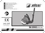 Предварительный просмотр 1 страницы Efco SA 2062 Operators Instruction Book