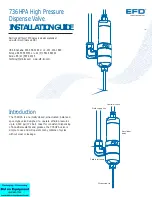 Предварительный просмотр 1 страницы EFD 736HPA Installation Manual