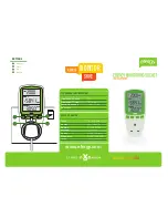 Preview for 1 page of Efergy Energy monitoring socket Instructions For Use