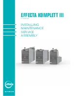 Предварительный просмотр 1 страницы Effecta Komplett III Installing, Maintenance, Service, Assembly