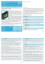 Предварительный просмотр 1 страницы effeff ePED 1386D10 Installation And Operating Instructions