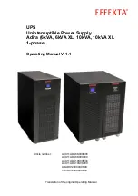 Preview for 1 page of Effekta ABADX120009XX600 Operating Manual