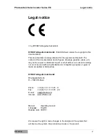 Preview for 2 page of Effekta ES2200 Operating Manual