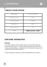 Preview for 8 page of EFFEKTIV TUBROVAPOR 1050X User Manual