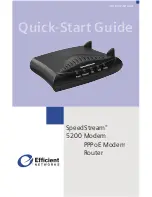 Efficient Networks SpeedStream 5200 Series Quick Start Manual предпросмотр