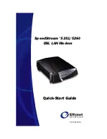 Предварительный просмотр 1 страницы Efficient Networks SpeedStream 5251 Quick Start Manual