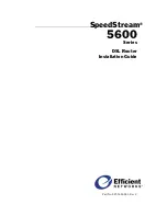 Efficient Networks SpeedStream 5600 Series Installation Manual preview