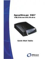 Preview for 1 page of Efficient Networks SpeedStream 5667 Quick Start Manual