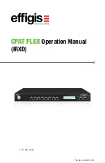 Предварительный просмотр 1 страницы Effigis CPAT FLEX IRXD Operation Manual