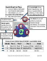 Preview for 2 page of Effigy Labs Control Pedal Quick Start Manual And Limited Warranty