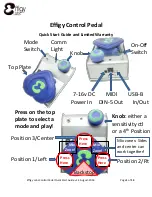 Предварительный просмотр 1 страницы Effigy Labs Effigy Control Pedal Quick Start Manual And Limited Warranty