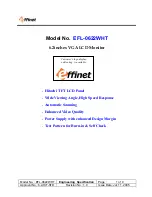 Effinet EFL-0622WHT User Manual предпросмотр