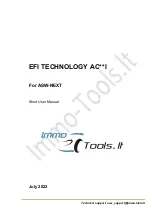 Предварительный просмотр 1 страницы EFI AC I Series Short User Manual