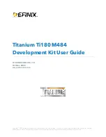 Предварительный просмотр 1 страницы Efinix Titanium Ti180 M484 User Manual