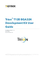 Предварительный просмотр 1 страницы Efinix Trion T120 BGA324 User Manual