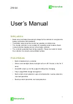 Предварительный просмотр 2 страницы Efitron Z-10 User Manual