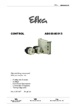 Preview for 1 page of Efka AB600A5015 Operating Manual