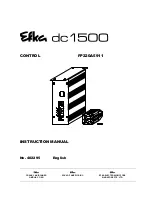 Efka dc 1500 Instruction Manual preview