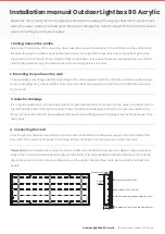 Efka Outdoor Lightbox 80 Acrylic Installation Manual preview