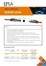 EFLA KDR600 Series Manual preview