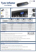 eFOLDi Tyre Inflator User Manual предпросмотр