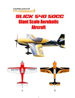 Preview for 1 page of EG Aircraft SLICK 540 50CC Instruction Manual