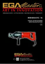 Ega Master REBARMATIC-16 Operating Instructions Manual preview