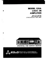 EG&G 128A Operating And Service Manual предпросмотр