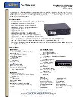 EGig eG4TR Specification Sheet preview