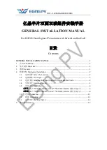 Preview for 1 page of EGING PV EG-M72-BF-DG Series General Installation Manual