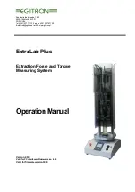 Предварительный просмотр 1 страницы Egitron ExtraLab Plus Operation Manual