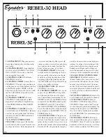 Предварительный просмотр 6 страницы Egnater Rebel-30 Head Owner'S Manual