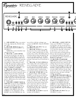 Preview for 6 page of Egnater Renegade 112 Owner'S Manual