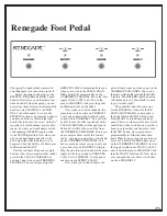 Preview for 15 page of Egnater Renegade 112 Owner'S Manual