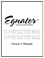 Egnater Tourmaster 4100 Owner'S Manual предпросмотр