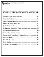 Preview for 2 page of Egnater Tourmaster 4100 Owner'S Manual