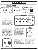 Preview for 11 page of Egnater Tourmaster 4100 Owner'S Manual