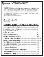 Предварительный просмотр 2 страницы Egnater VENGEANCE Owner'S Manual